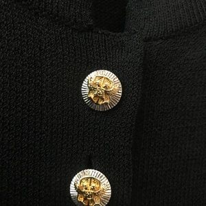 St. John | Sweaters | St John Couture Black Gold Button Vintage ...